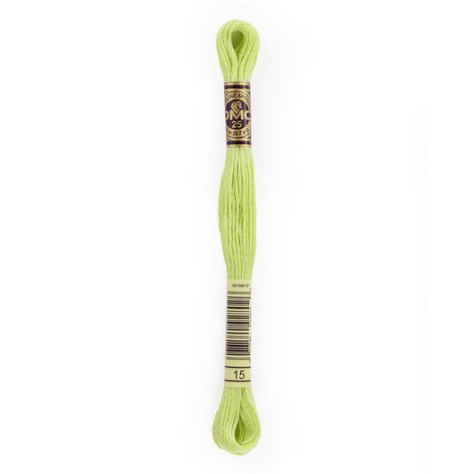 DMC 6 Strand Cotton Embroidery Floss #15 - Apple Green