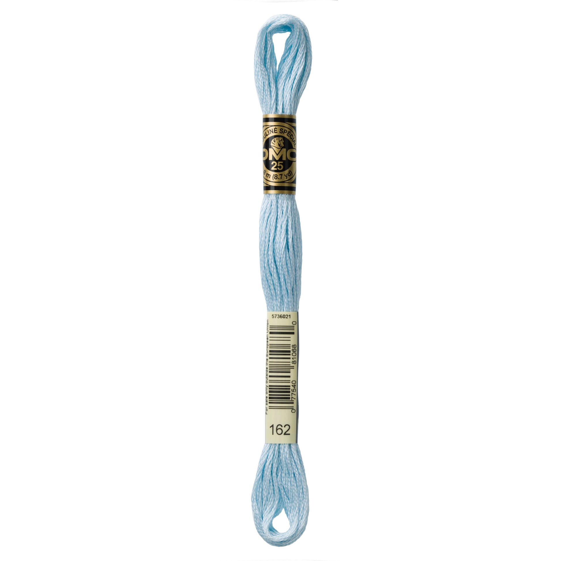 DMC 6 Strand Cotton Embroidery Floss #162 - Baby Blue Light-Cross Stitch-DMC Floss-Millennial Fabrics