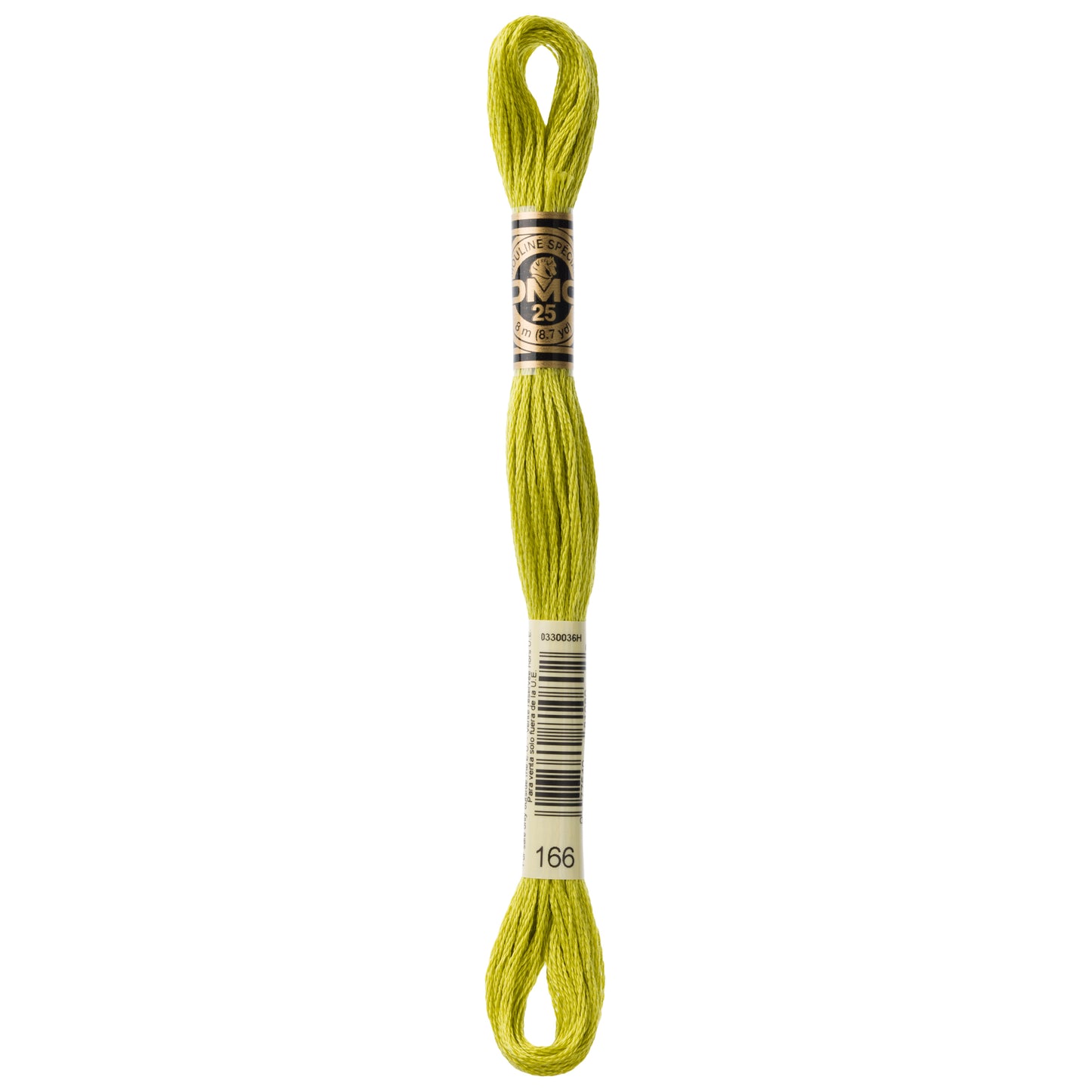 DMC 6 Strand Cotton Embroidery Floss #166 - Lime Green-Cross Stitch-DMC Floss-Millennial Fabrics