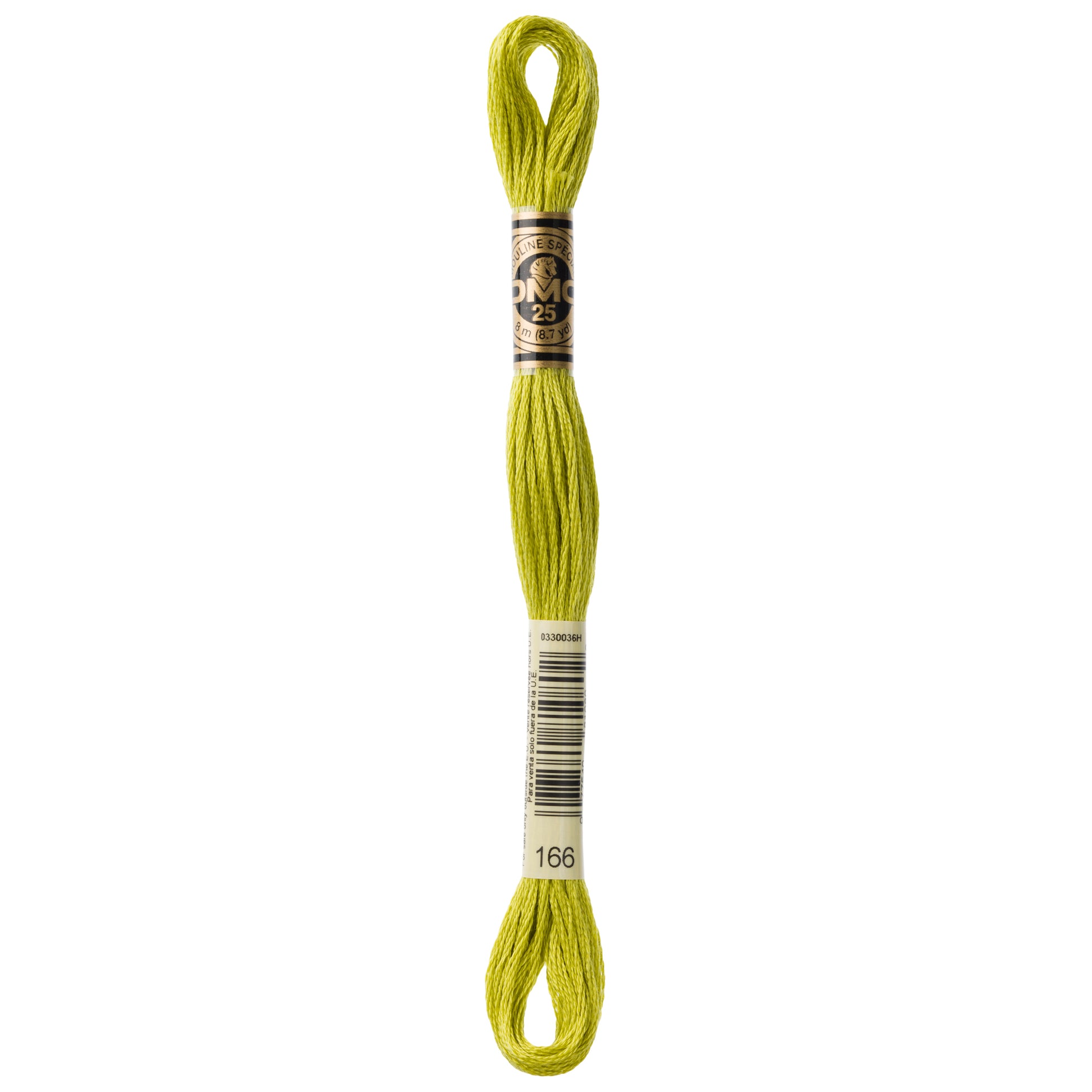 DMC 6 Strand Cotton Embroidery Floss #166 - Lime Green-Cross Stitch-DMC Floss-Millennial Fabrics