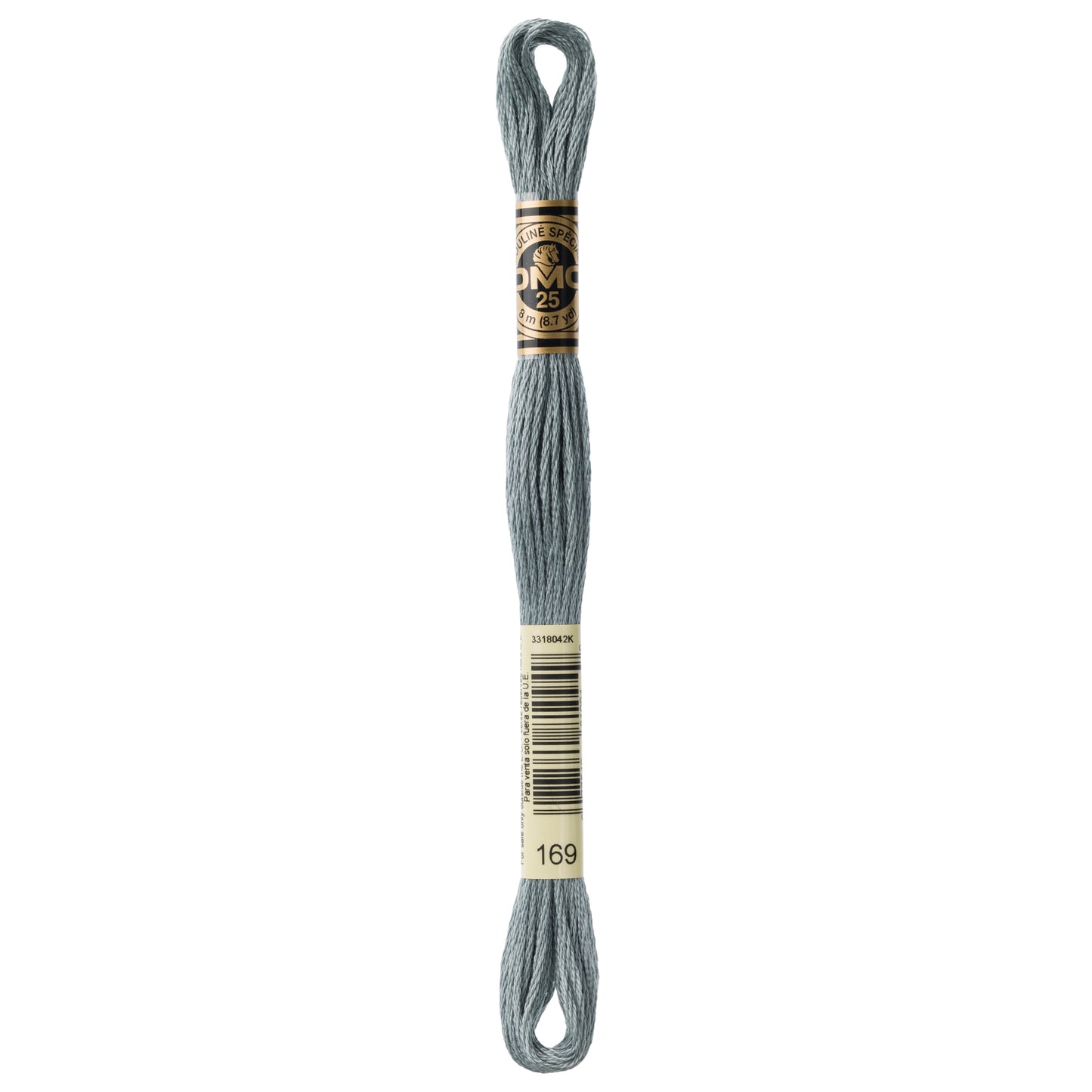 DMC 6 Strand Cotton Embroidery Floss #169 - Pewter Gray-Cross Stitch-DMC Floss-Millennial Fabrics