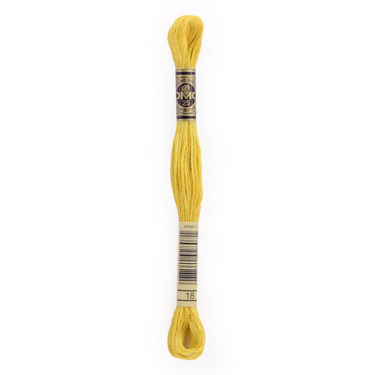 DMC 6 Strand Cotton Embroidery Floss #18 - Yellow Plum