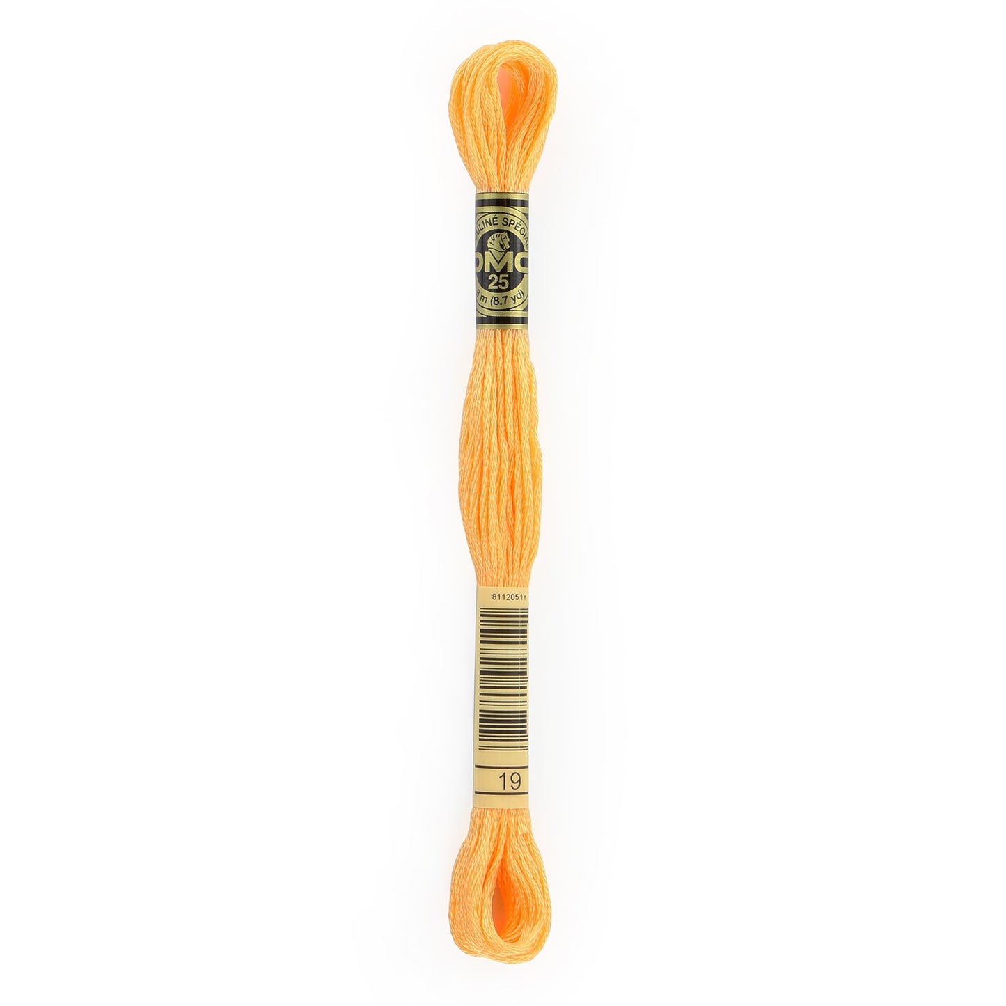 DMC 6 Strand Cotton Embroidery Floss #019 - Autumn Gold Medium Light-Cross Stitch-DMC Floss-Millennial Fabrics