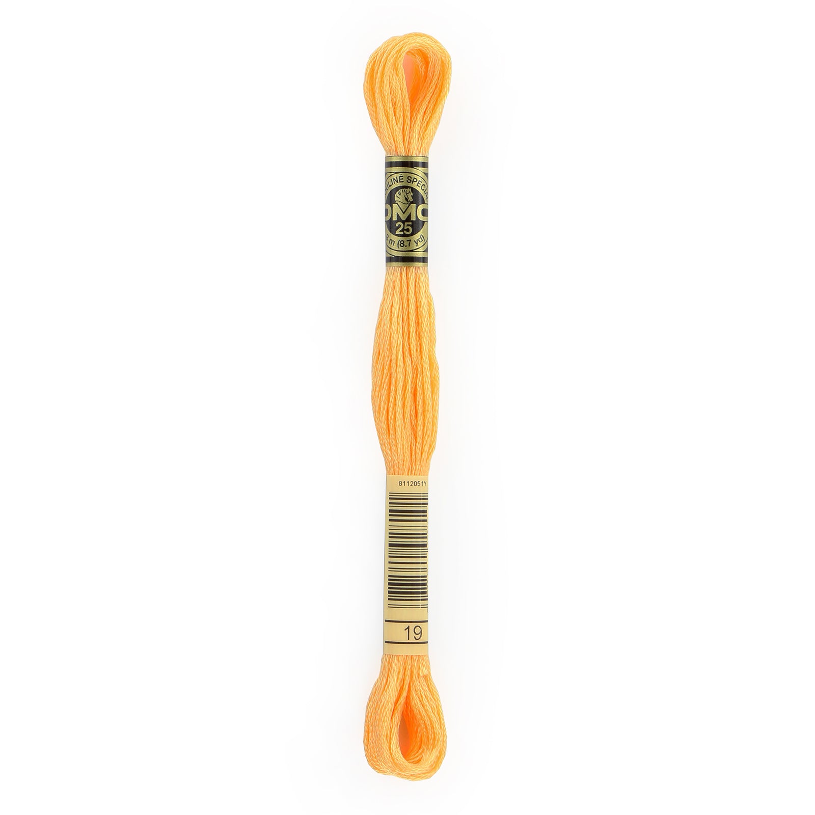DMC 6 Strand Cotton Embroidery Floss #019 - Autumn Gold Medium Light-Cross Stitch-DMC Floss-Millennial Fabrics