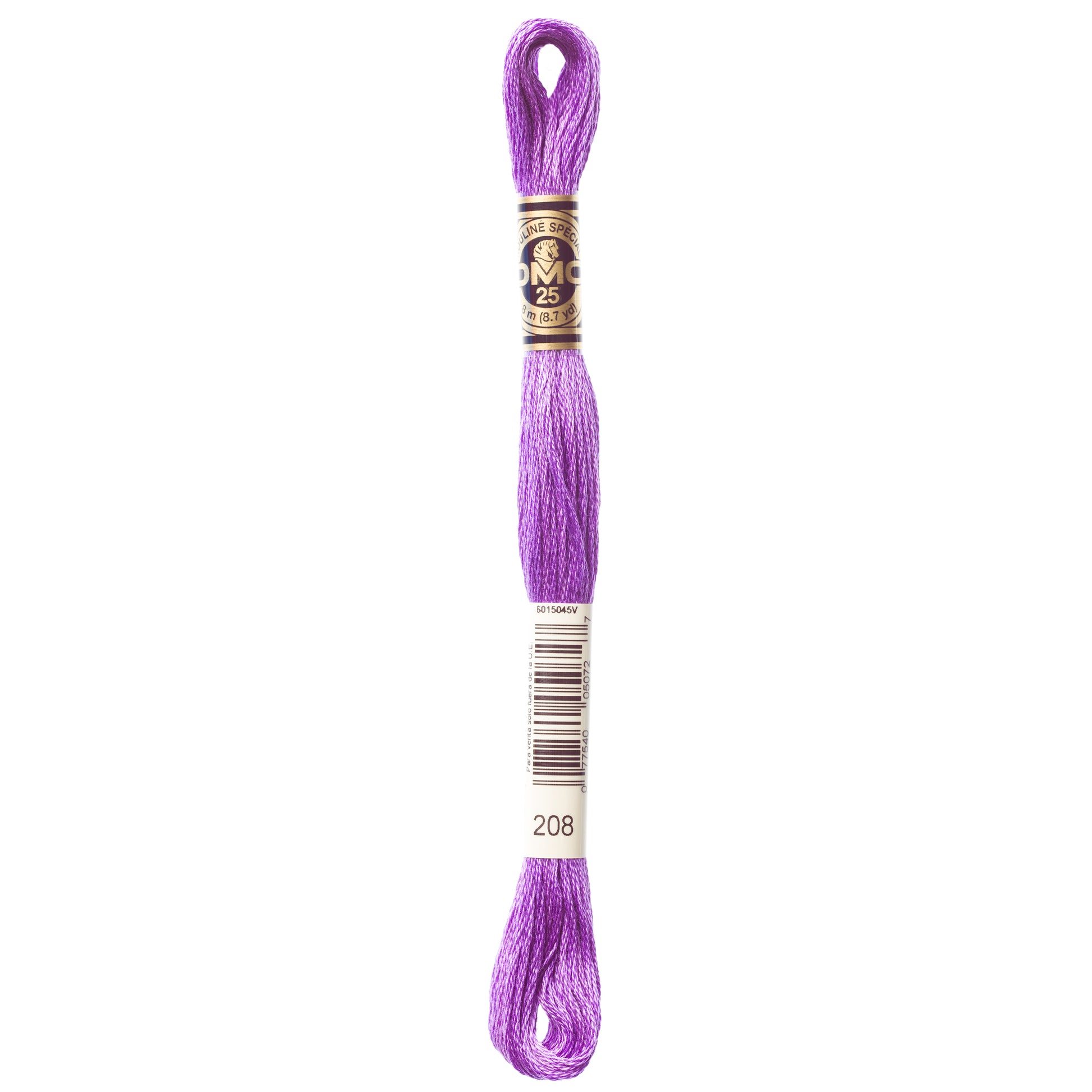 DMC 6 Strand Cotton Embroidery Floss #208 - Lavender Very Dark-Cross Stitch-DMC Floss-Millennial Fabrics