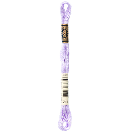 DMC 6 Strand Cotton Embroidery Floss #211 - Lavender Light-Cross Stitch-DMC Floss-Millennial Fabrics