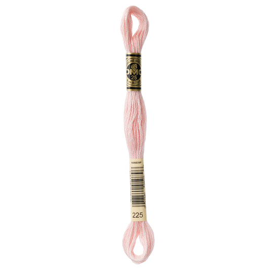 DMC 6 Strand Cotton Embroidery Floss #225 - Shell Pink Ultra Very Light