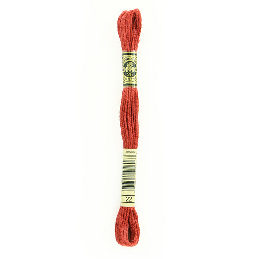 DMC 6 Strand Cotton Embroidery Floss #22 - Alizarian