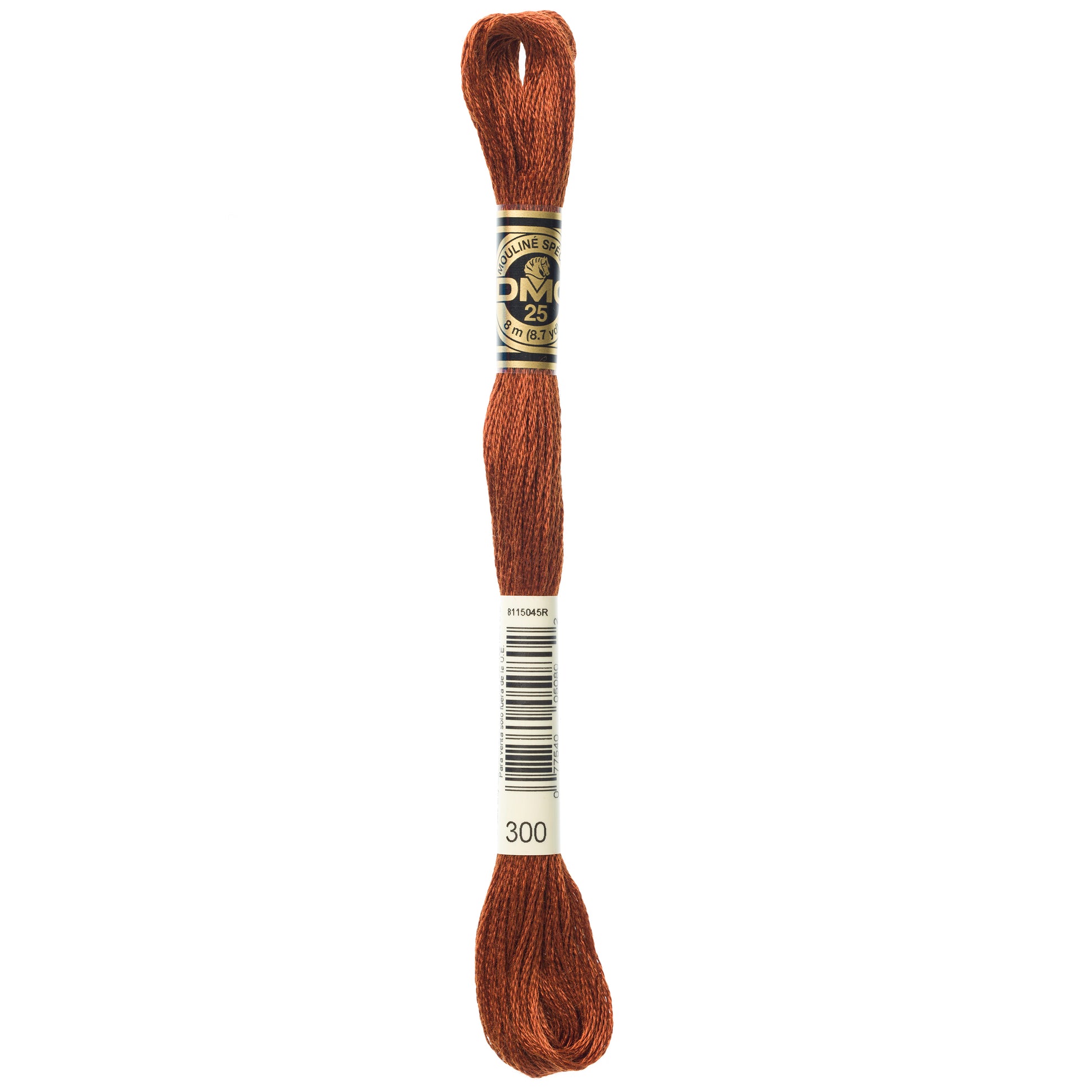 DMC 6 Strand Cotton Embroidery Floss #300 - Mahogany Very Dark-Cross Stitch-DMC Floss-Millennial Fabrics