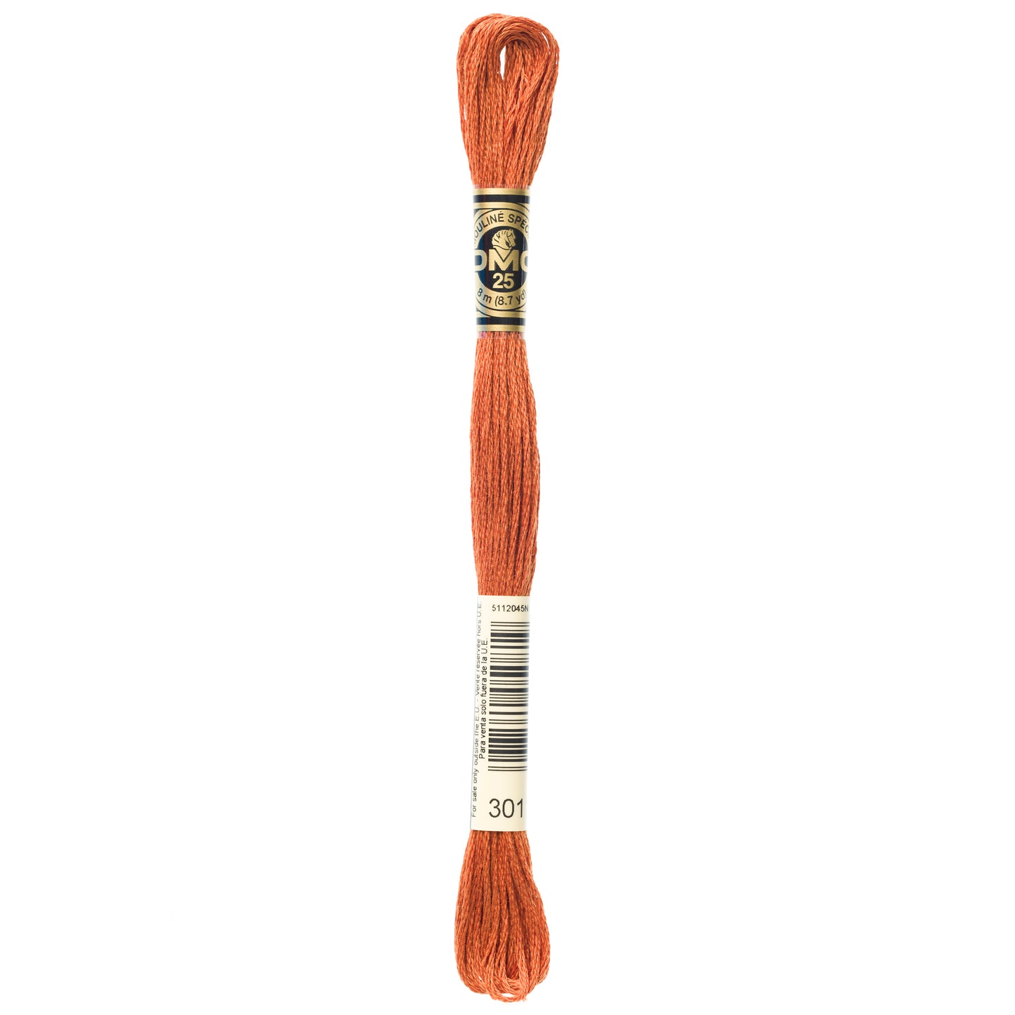 DMC 6 Strand Cotton Embroidery Floss #301 - Mahogany Medium-Cross Stitch-DMC Floss-Millennial Fabrics