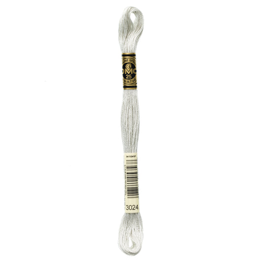 DMC 6 Strand Cotton Embroidery Floss #3024 - Brown Gray Very Light-Cross Stitch-DMC Floss-Millennial Fabrics