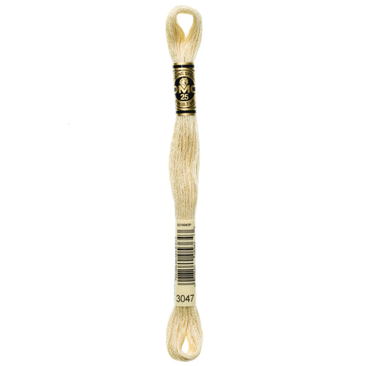 DMC 6 Strand Cotton Embroidery Floss #3047 - Yellow Beige Light