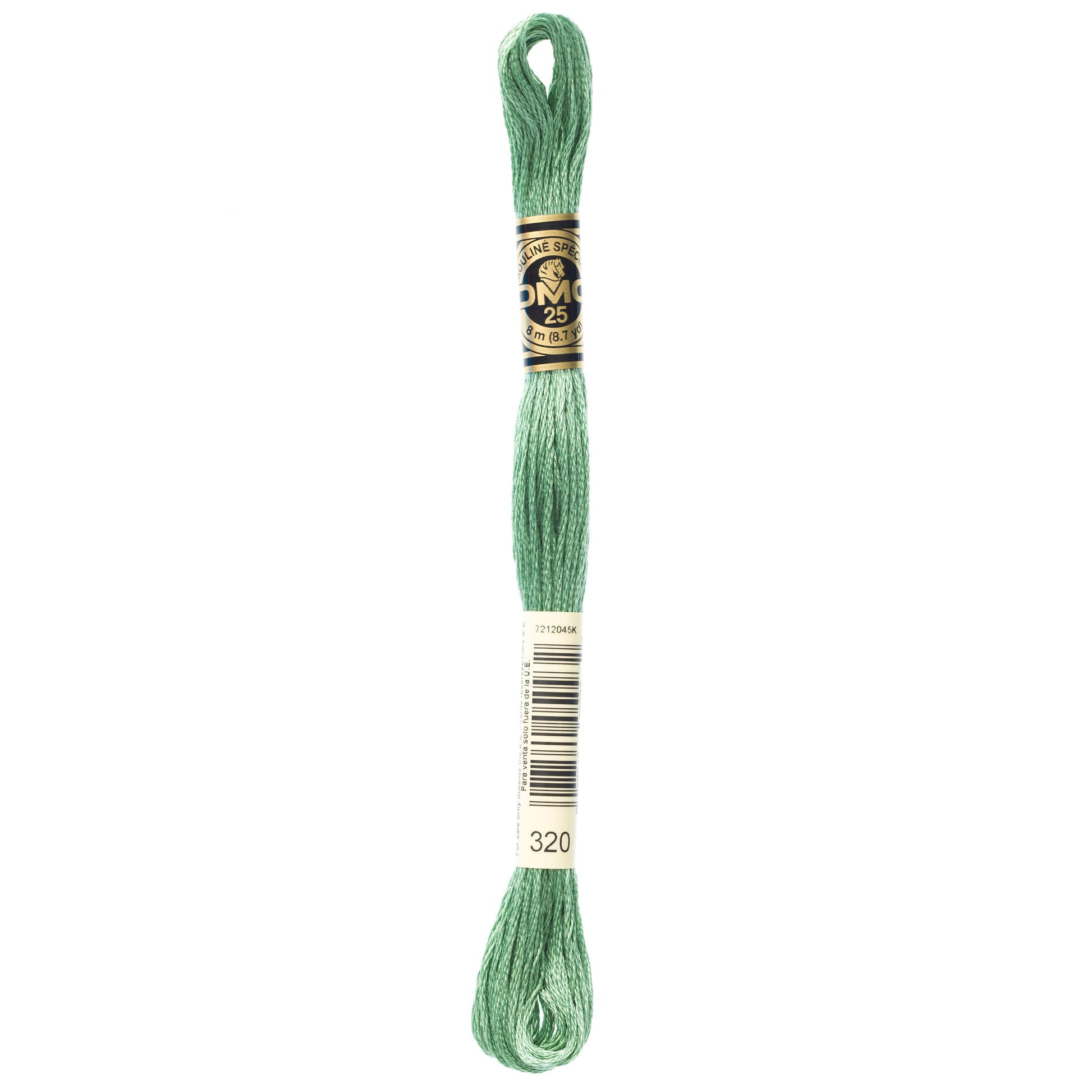 DMC 6 Strand Cotton Embroidery Floss #320 - Pistachio Green Medium-Cross Stitch-DMC Floss-Millennial Fabrics