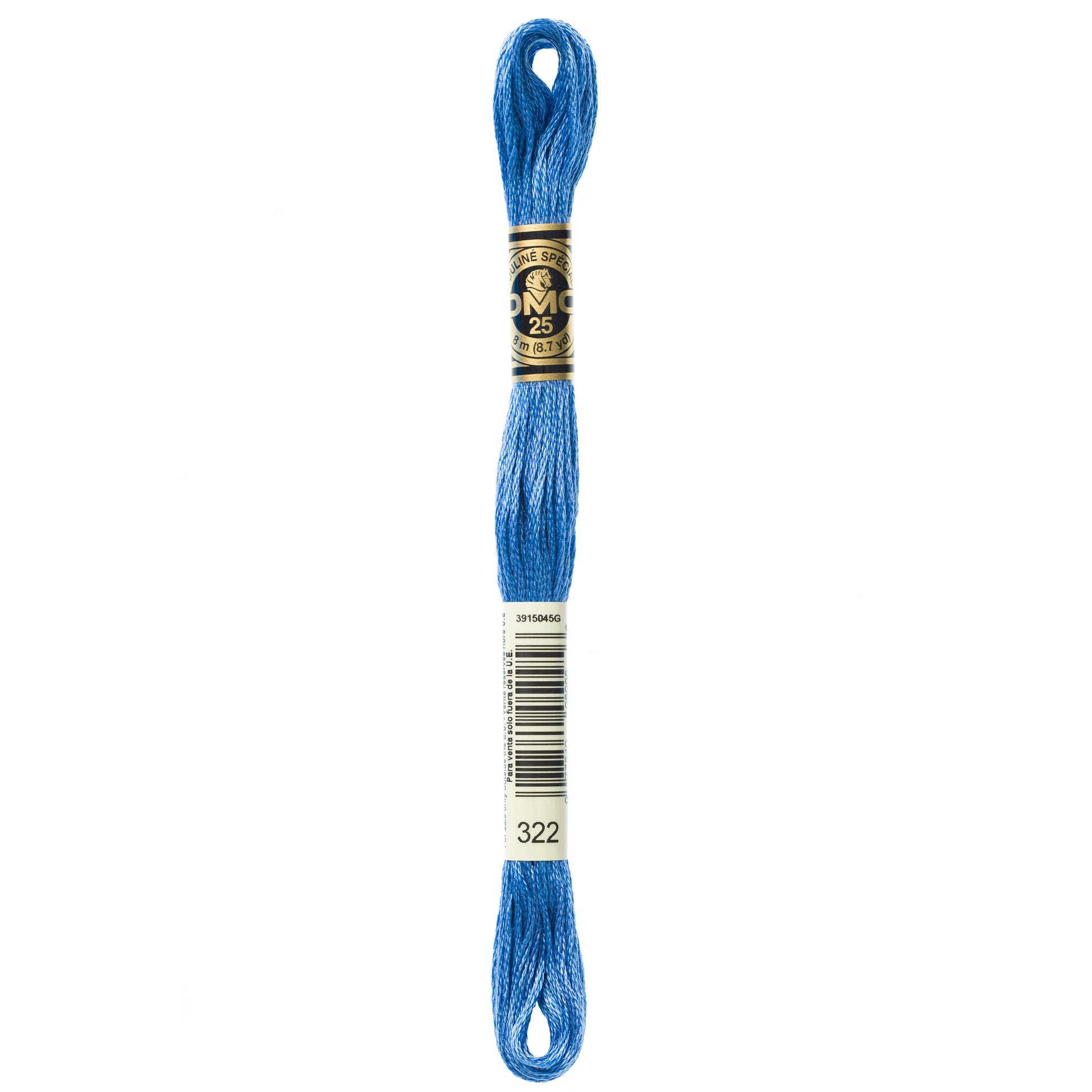 DMC 6 Strand Cotton Embroidery Floss #322 - Baby Blue-Cross Stitch-DMC Floss-Millennial Fabrics