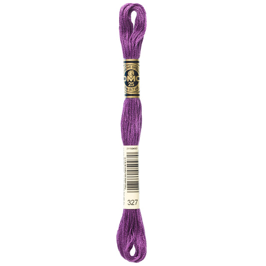 DMC 6 Strand Cotton Embroidery Floss #327 - Violet-Cross Stitch-DMC Floss-Millennial Fabrics
