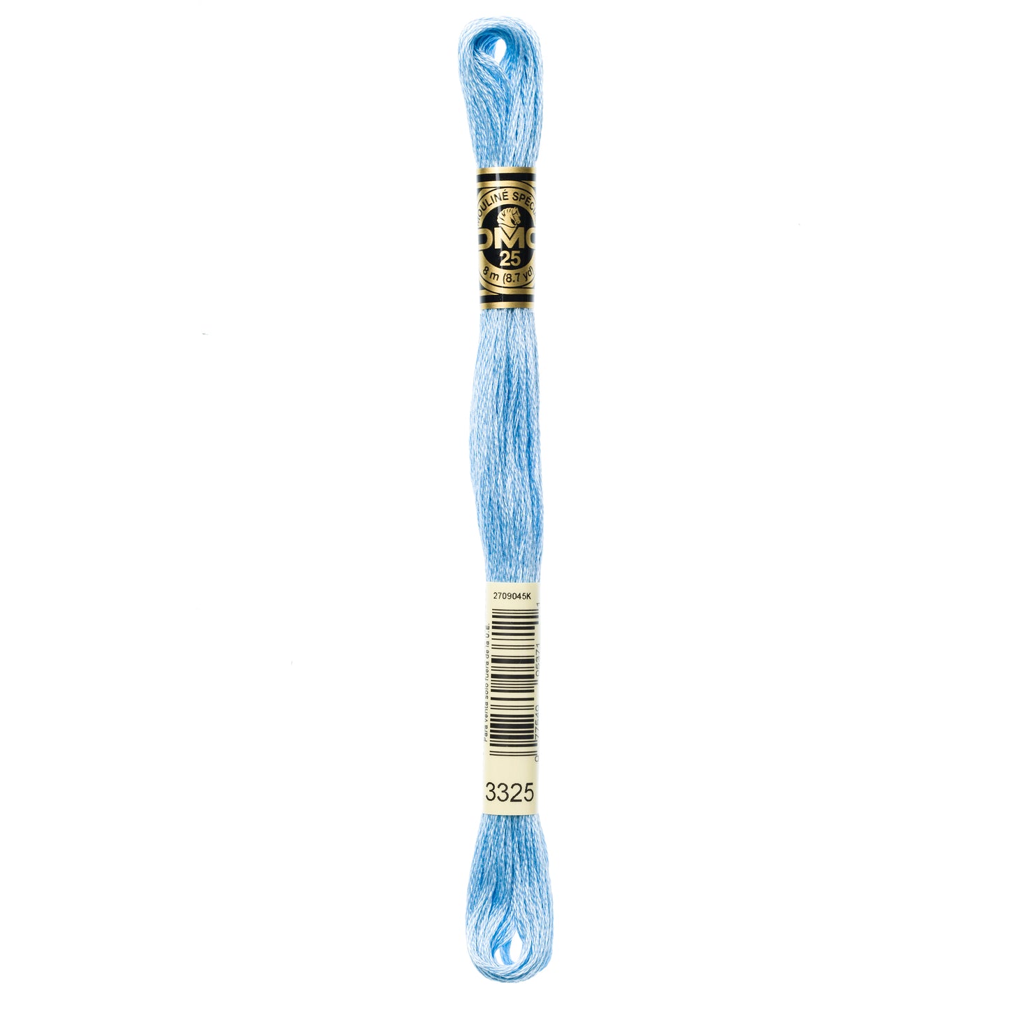 DMC 6 Strand Cotton Embroidery Floss #3325 - Baby Blue Light-Cross Stitch-DMC Floss-Millennial Fabrics