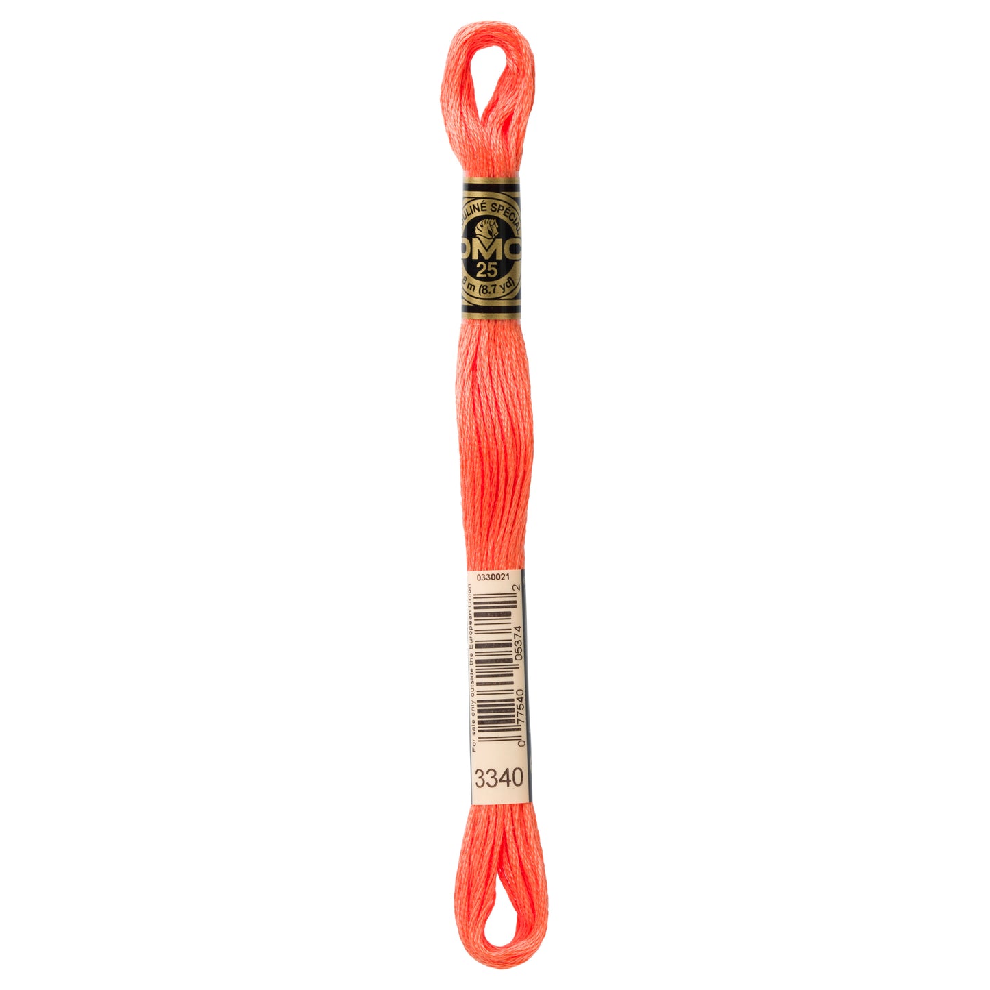 DMC 6 Strand Cotton Embroidery Floss #3340 - Apricot Medium-Cross Stitch-DMC Floss-Millennial Fabrics