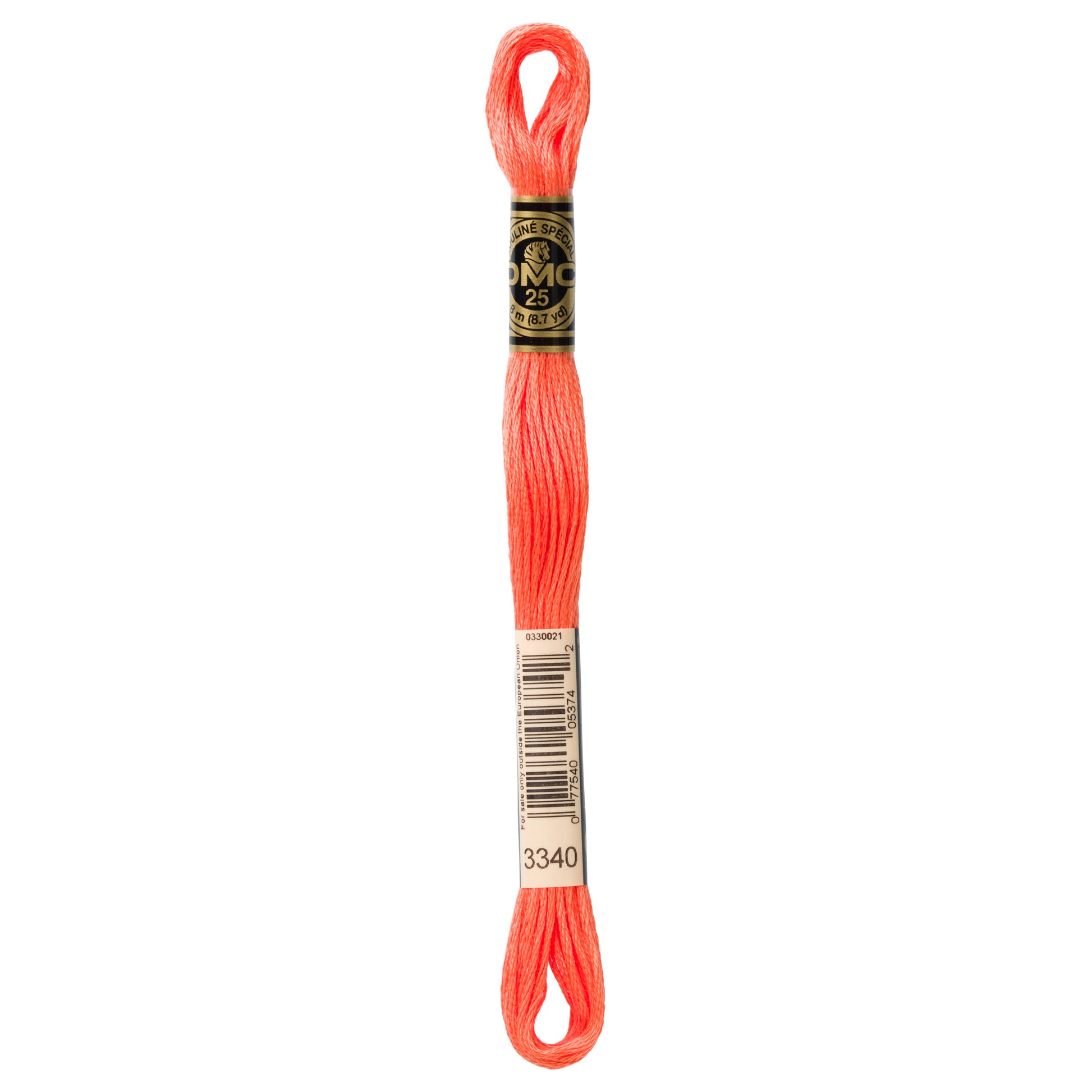 DMC 6 Strand Cotton Embroidery Floss #3340 - Apricot Medium-Cross Stitch-DMC Floss-Millennial Fabrics