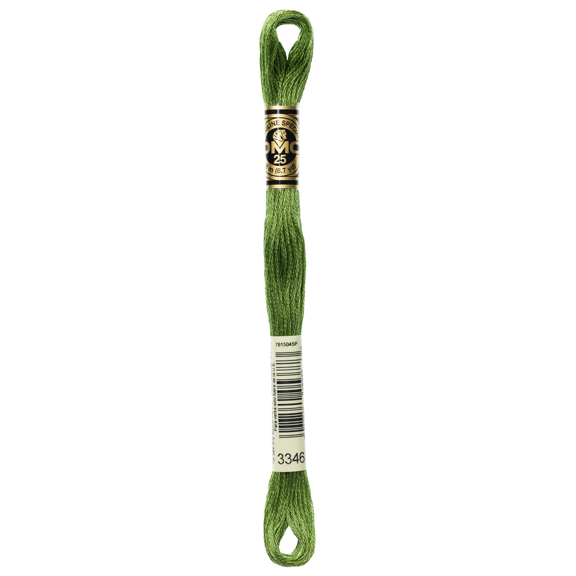 DMC 6 Strand Cotton Embroidery Floss #3346 - Hunter Green-Cross Stitch-DMC Floss-Millennial Fabrics