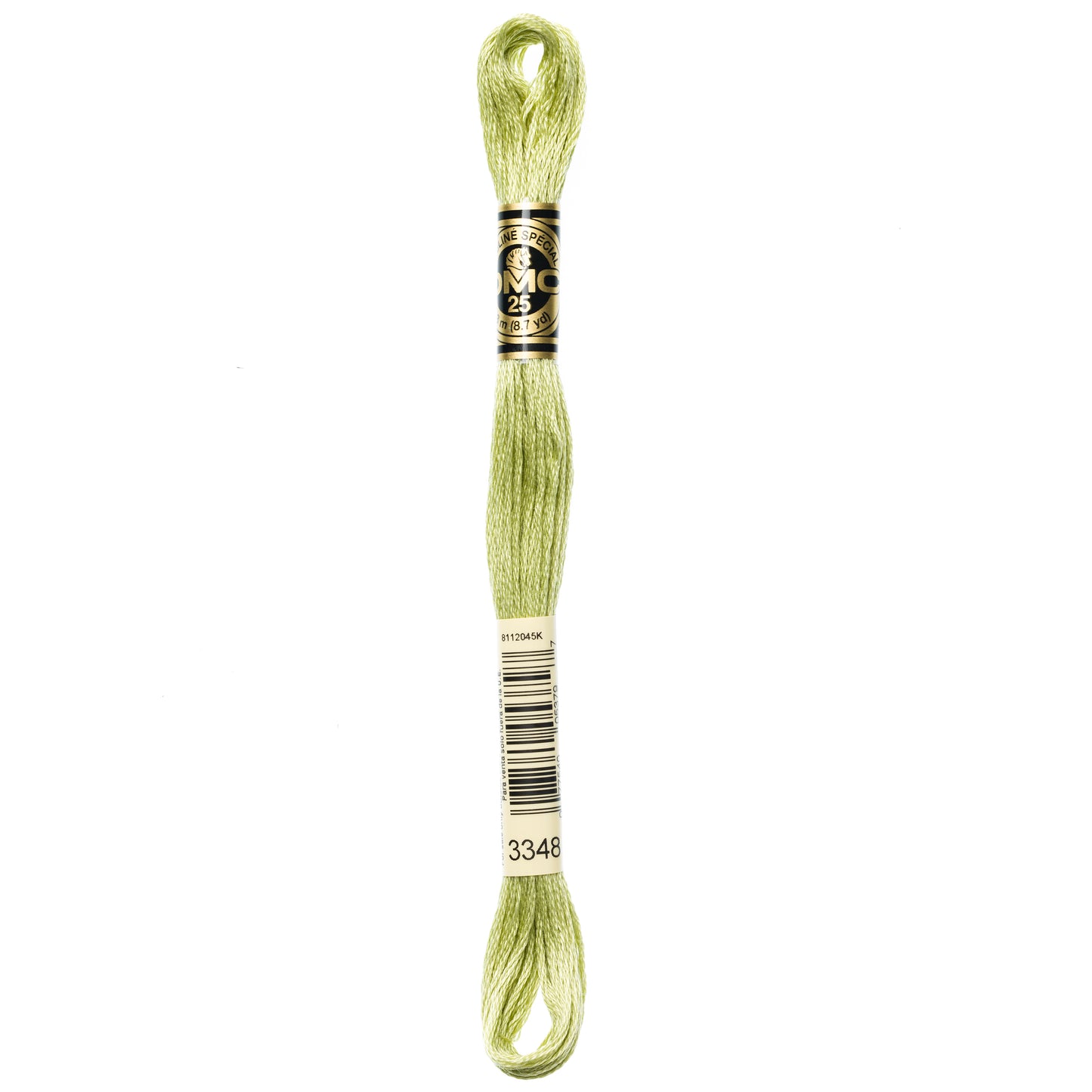 DMC 6 Strand Cotton Embroidery Floss #3348 - Yellow Green Light