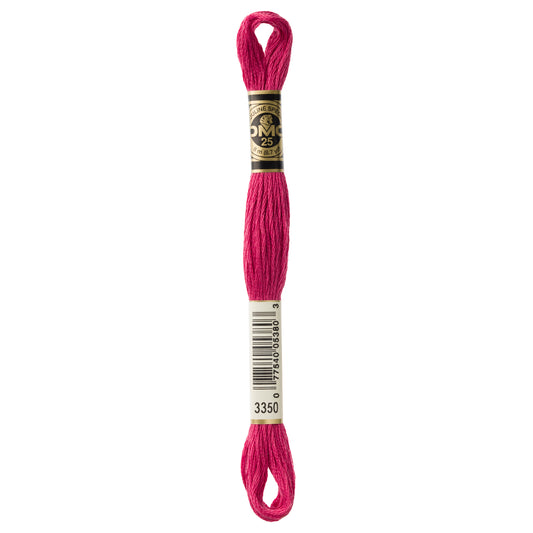DMC 6 Strand Cotton Embroidery Floss #3350 - Dusty Rose Ultra Dark-Cross Stitch-DMC Floss-Millennial Fabrics
