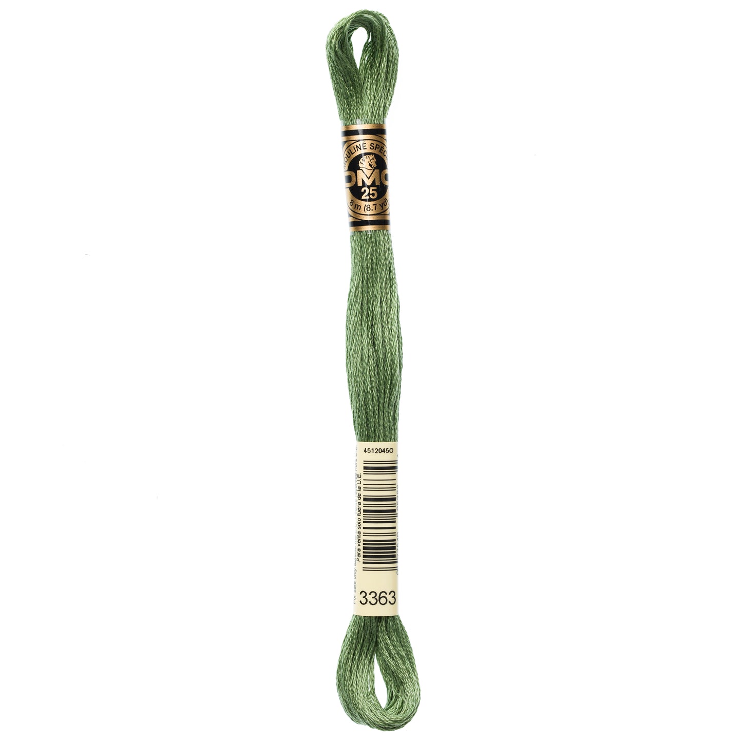 DMC 6 Strand Cotton Embroidery Floss #3363 - Pine Green Medium