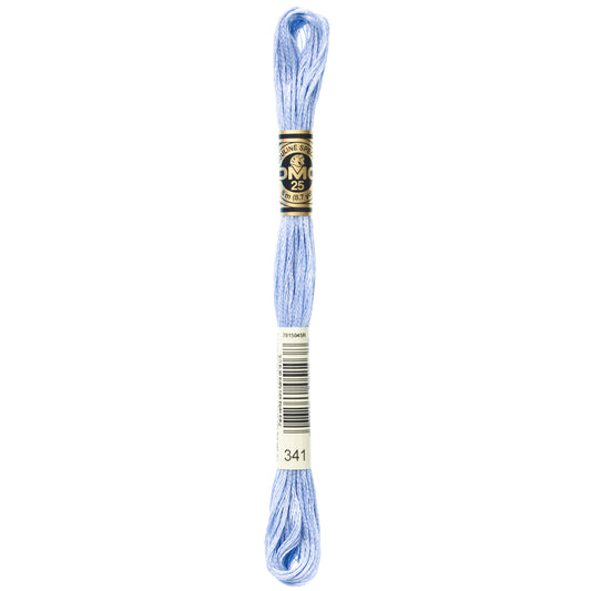 DMC 6 Strand Cotton Embroidery Floss #341 - Blue Violet Light-Cross Stitch-DMC Floss-Millennial Fabrics