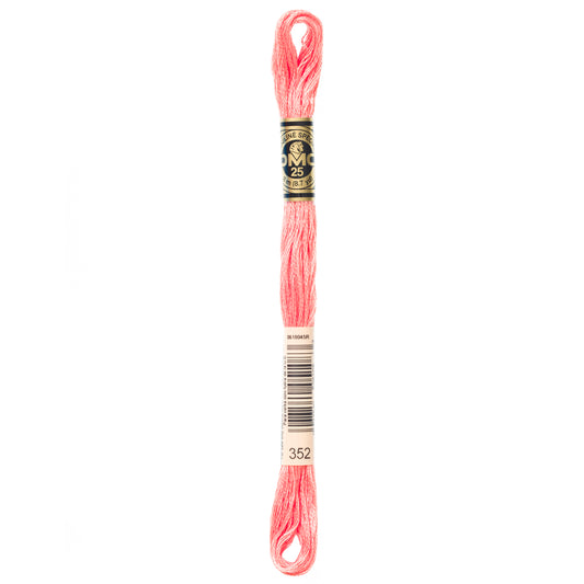DMC 6 Strand Cotton Embroidery Floss #352 - Coral Light