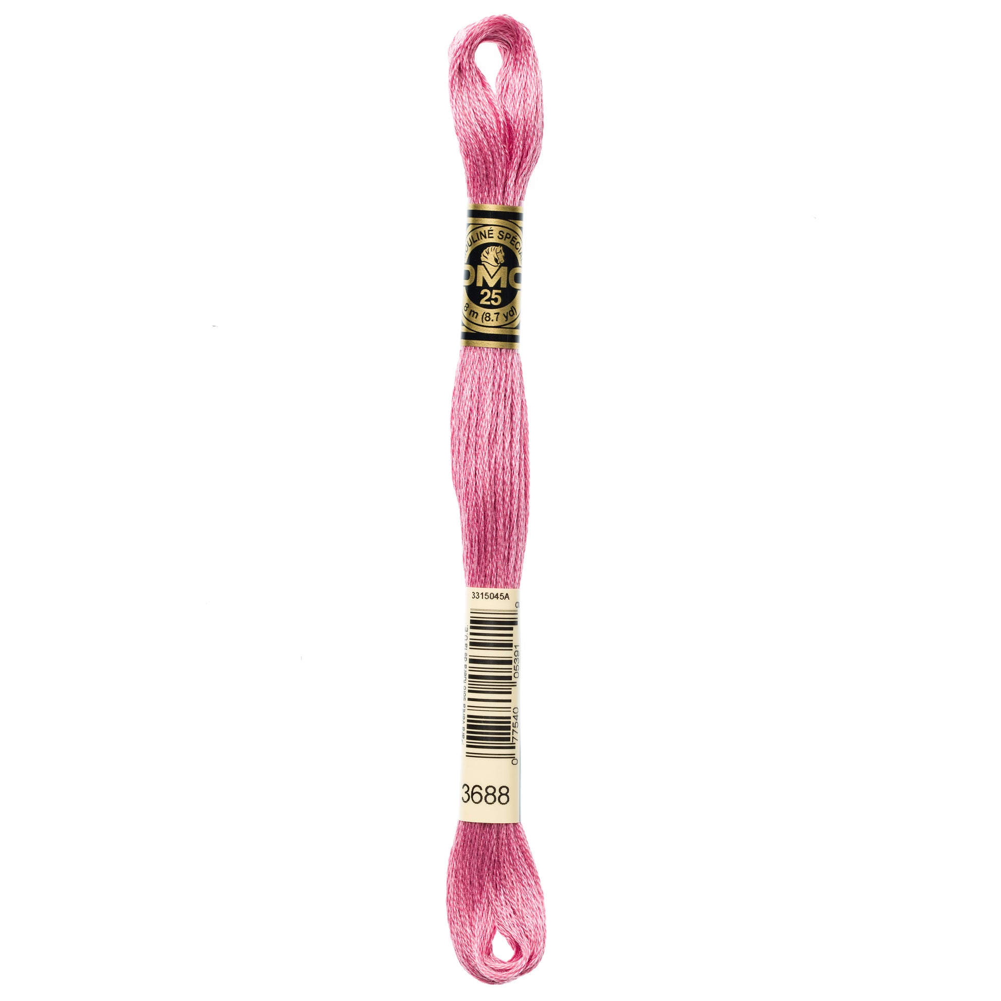 DMC 6 Strand Cotton Embroidery Floss #3688 - Mauve Medium-Cross Stitch-DMC Floss-Millennial Fabrics