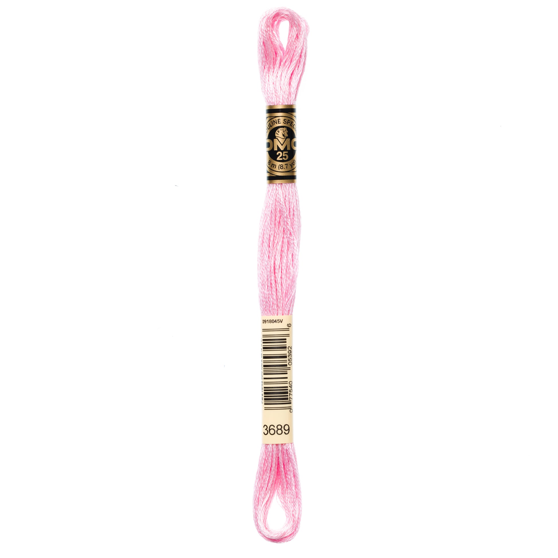 DMC 6 Strand Cotton Embroidery Floss #3689 - Mauve Light-Cross Stitch-DMC Floss-Millennial Fabrics