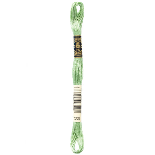 DMC 6 Strand Cotton Embroidery Floss #368 - Pistachio Green Light