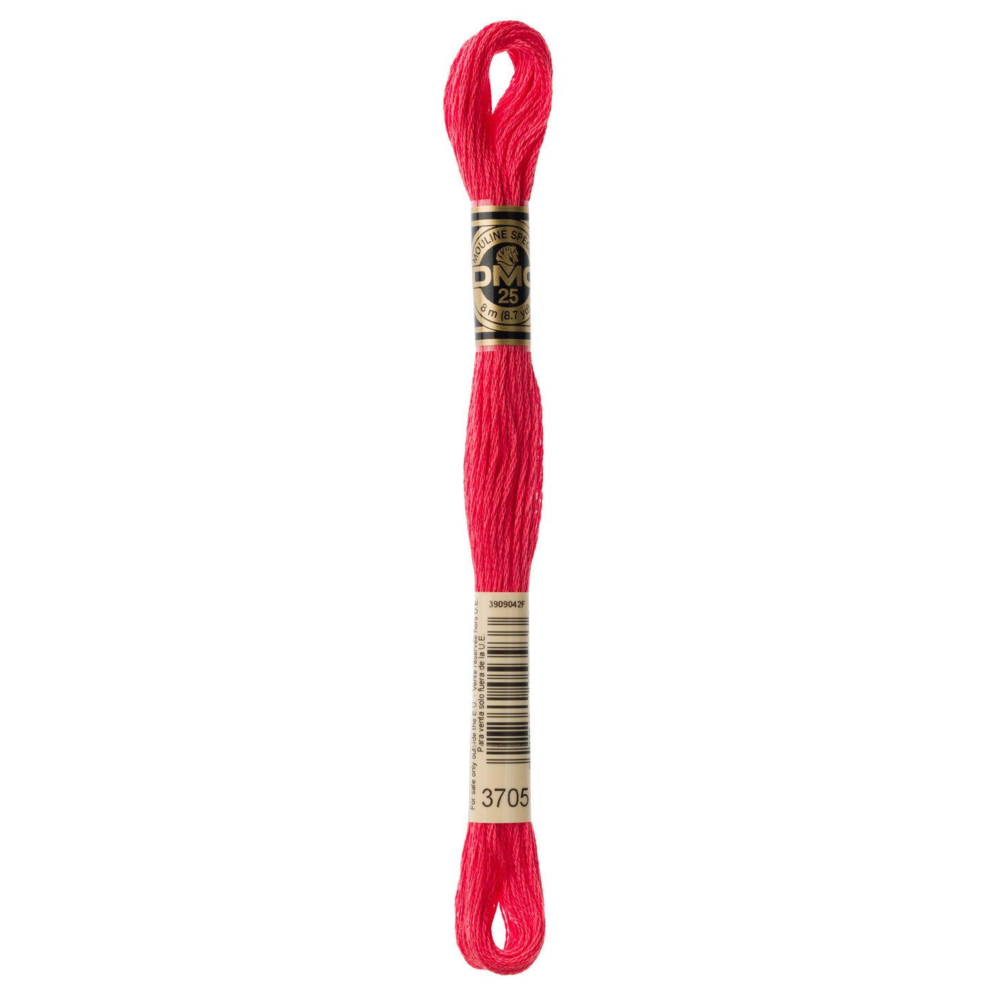 DMC 6 Strand Cotton Embroidery Floss #3705 - Melon Dark-Cross Stitch-DMC Floss-Millennial Fabrics