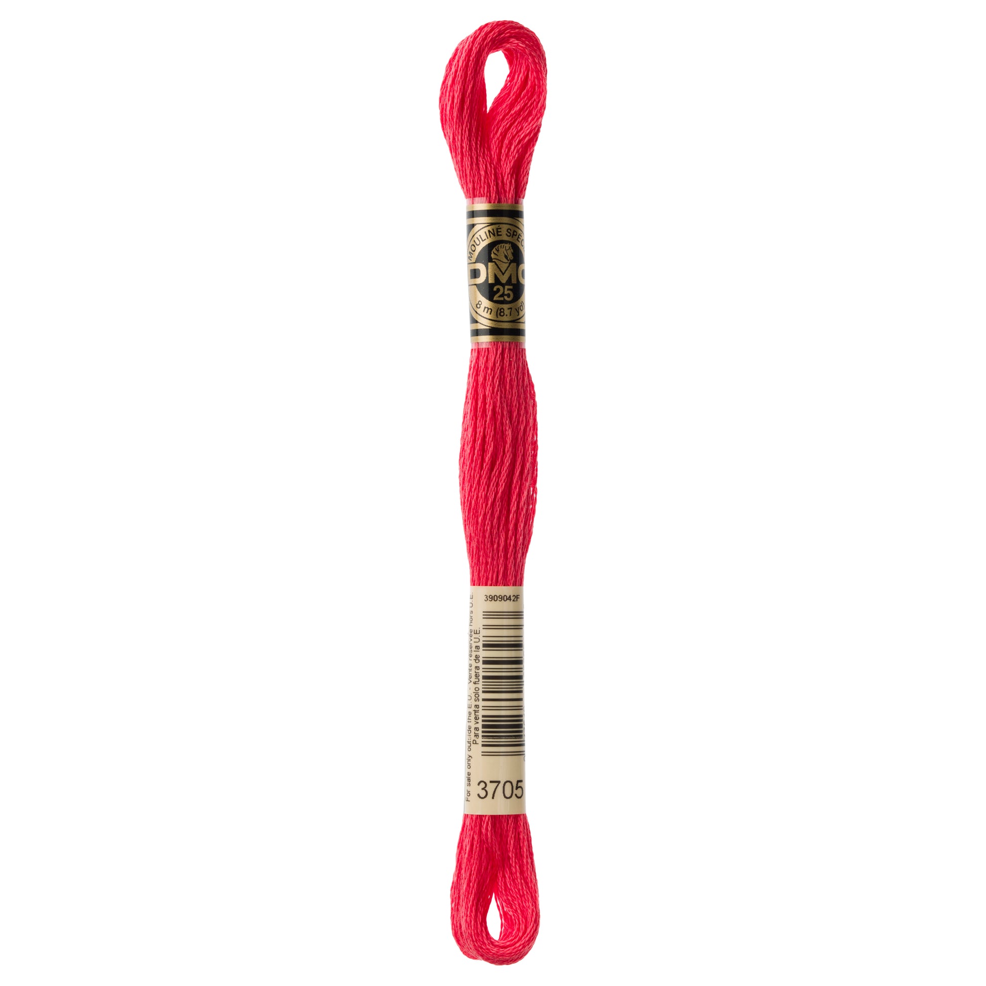 DMC 6 Strand Cotton Embroidery Floss #3705 - Melon Dark-Cross Stitch-DMC Floss-Millennial Fabrics