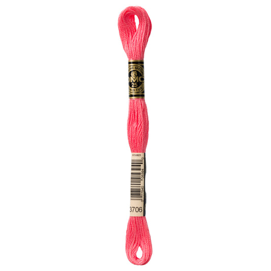 DMC 6 Strand Cotton Embroidery Floss #3706 - Melon Medium-Cross Stitch-DMC Floss-Millennial Fabrics