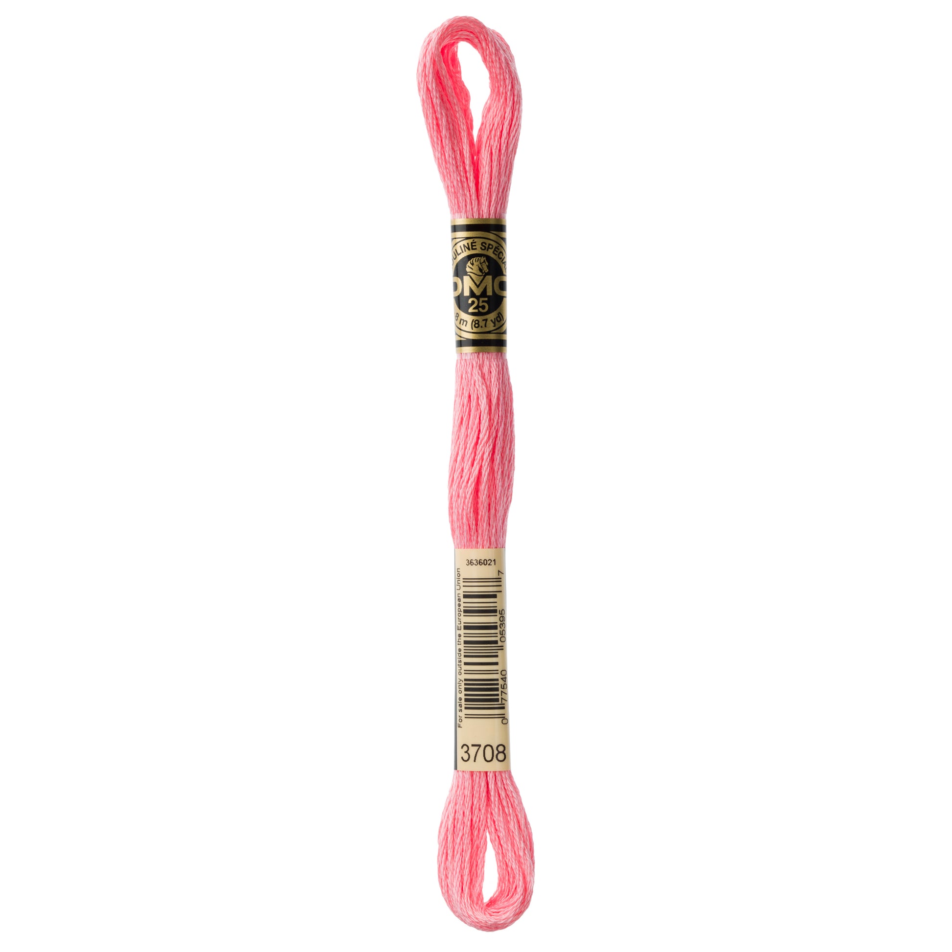 DMC 6 Strand Cotton Embroidery Floss #3708 - Melon Light-Cross Stitch-DMC Floss-Millennial Fabrics