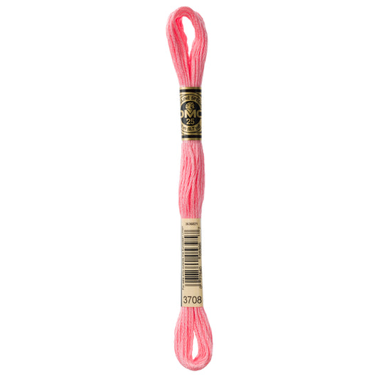 DMC 6 Strand Cotton Embroidery Floss #3708 - Melon Light-Cross Stitch-DMC Floss-Millennial Fabrics