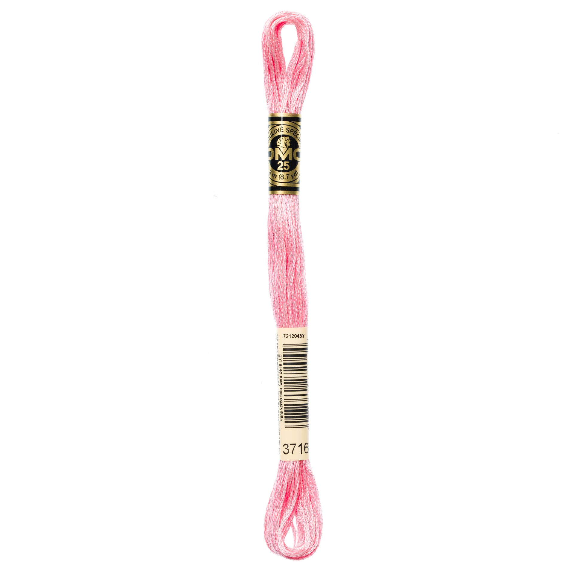 DMC 6 Strand Cotton Embroidery Floss #3716 - Dusty Rose Very Light-Cross Stitch-DMC Floss-Millennial Fabrics