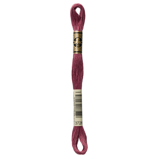 DMC 6 Strand Cotton Embroidery Floss #3726 - Antique Mauve Dark-Cross Stitch-DMC Floss-Millennial Fabrics