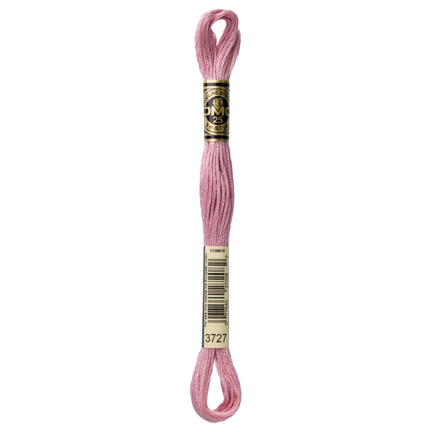 DMC 6 Strand Cotton Embroidery Floss #3727 - Antique Mauve Light-Cross Stitch-DMC Floss-Millennial Fabrics
