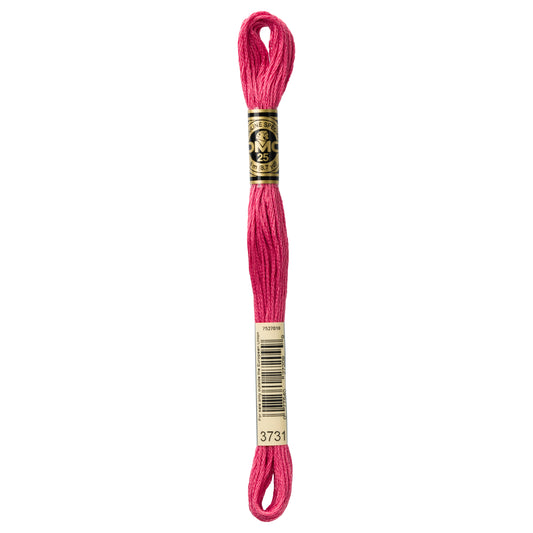 DMC 6 Strand Cotton Embroidery Floss #3731 - Dusty Rose Very Dark-Cross Stitch-DMC Floss-Millennial Fabrics