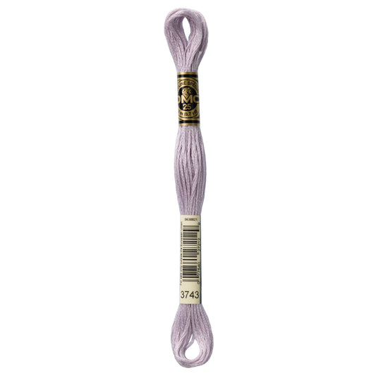 DMC 6 Strand Cotton Embroidery Floss #3743 - Antique Violet Very Light-Cross Stitch-DMC Floss-Millennial Fabrics