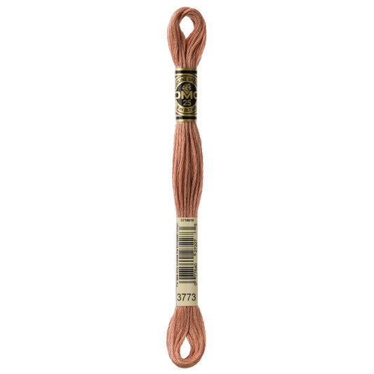 DMC 6 Strand Cotton Embroidery Floss #3773 - Desert Sand Medium-Cross Stitch-DMC Floss-Millennial Fabrics