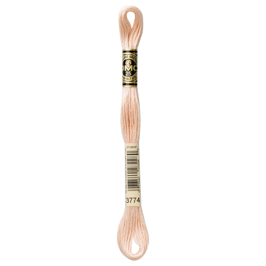 DMC 6 Strand Cotton Embroidery Floss #3774 - Desert Sand Very Light-Cross Stitch-DMC Floss-Millennial Fabrics
