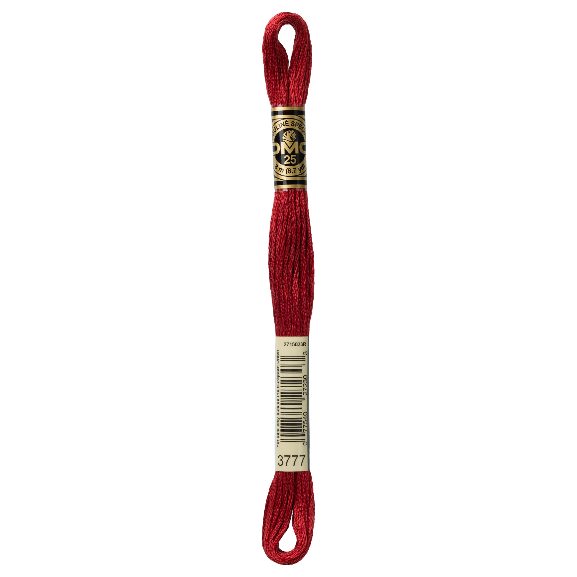 DMC 6 Strand Cotton Embroidery Floss #3777 - Terra Cotta Very Dark-Cross Stitch-DMC Floss-Millennial Fabrics