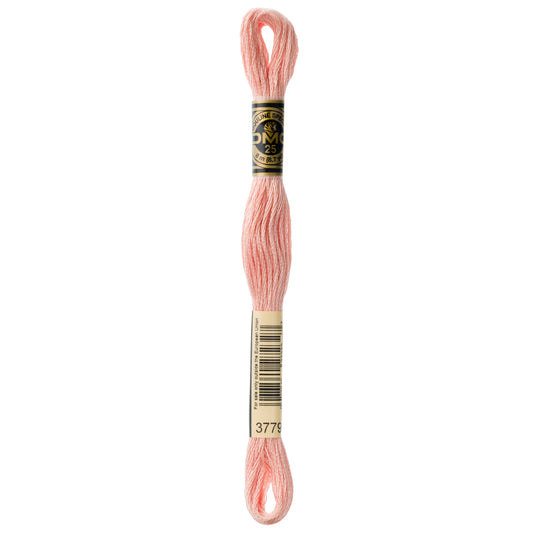 DMC 6 Strand Cotton Embroidery Floss #3779 - Terra Cotta Ultra Very Light-Cross Stitch-DMC Floss-Millennial Fabrics
