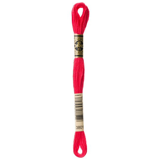 DMC 6 Strand Cotton Embroidery Floss #3801 - Melon Very Dark-Cross Stitch-DMC Floss-Millennial Fabrics
