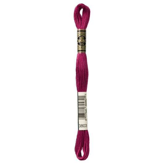 DMC 6 Strand Cotton Embroidery Floss #3803 - Mauve Dark