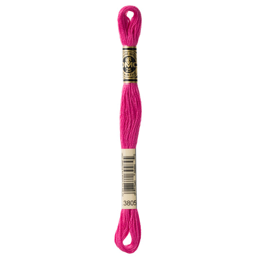 DMC 6 Strand Cotton Embroidery Floss #3805 - Cyclamen Pink-Cross Stitch-DMC Floss-Millennial Fabrics