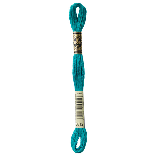 DMC 6 Strand Cotton Embroidery Floss #3812 - Seagreen Very Dark-Cross Stitch-DMC Floss-Millennial Fabrics