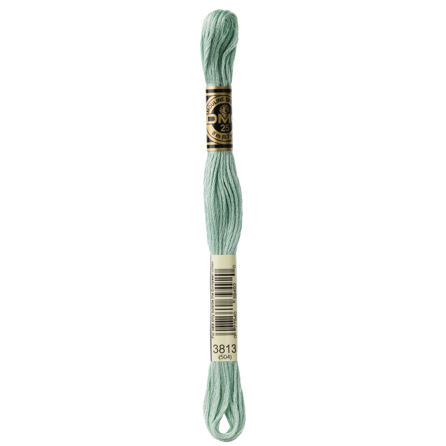 DMC 6 Strand Cotton Embroidery Floss #3813 - Blue Green Light-Cross Stitch-DMC Floss-Millennial Fabrics